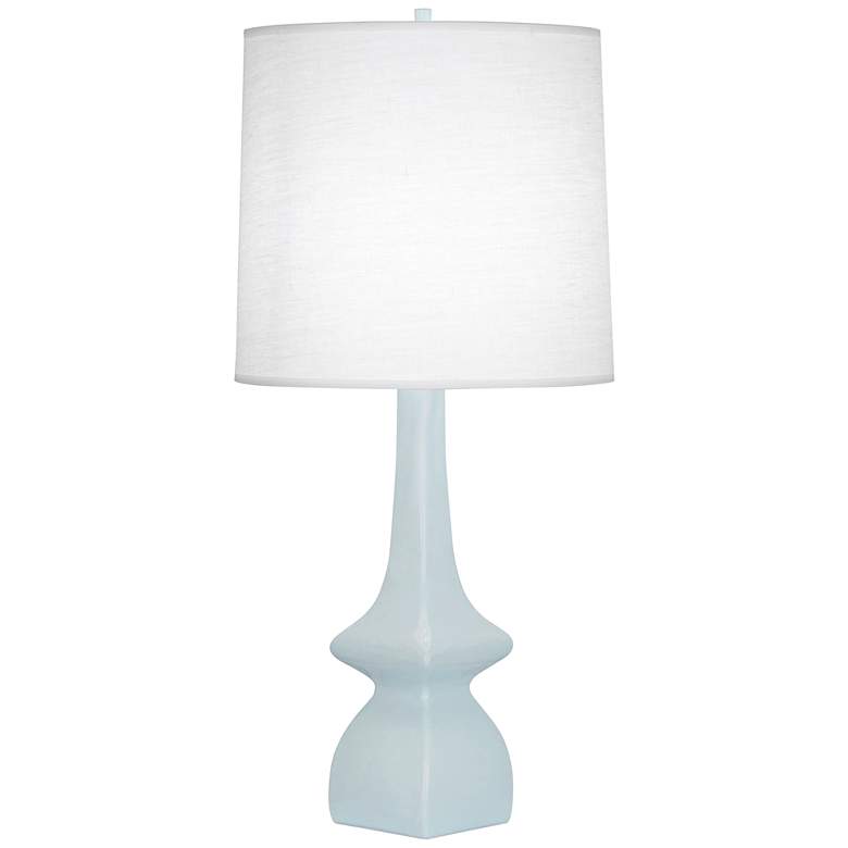Image 1 Robert Abbey Jasmine 31" High Modern Baby Blue Ceramic Table Lamp