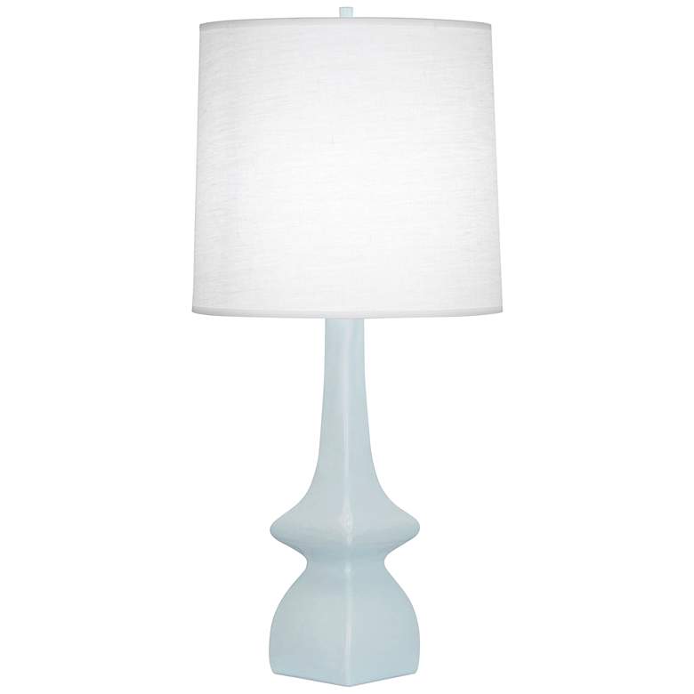 Image 1 Robert Abbey Jasmine 31 inch High Modern Baby Blue Ceramic Table Lamp