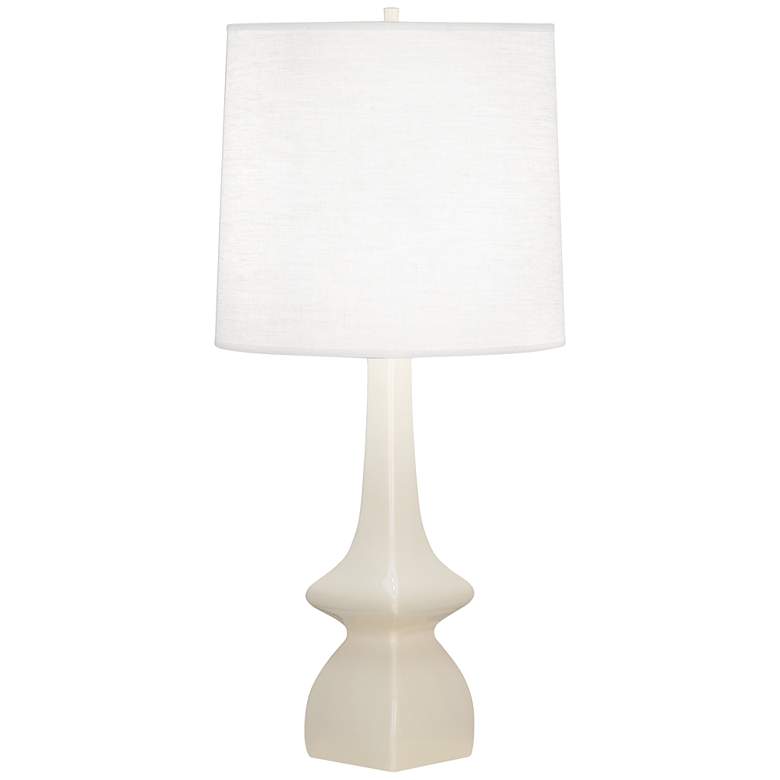 Image 1 Robert Abbey Jasmine 31" Modern Bone White Ceramic Table Lamp