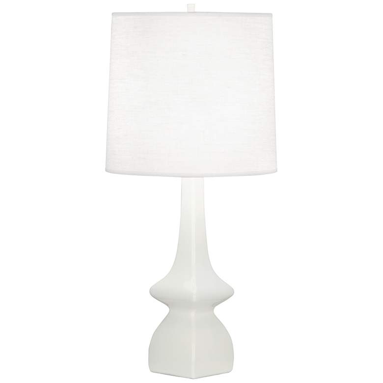 Image 1 Robert Abbey Jasmine 31 inch Modern White Lily Ceramic Table Lamp