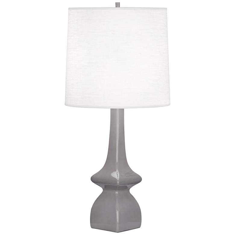 Image 1 Robert Abbey Jasmine 31" Smokey Gray Taupe Ceramic Table Lamp