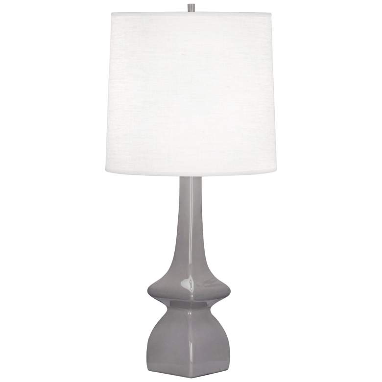 Image 1 Robert Abbey Jasmine 31 inch Smokey Gray Taupe Ceramic Table Lamp