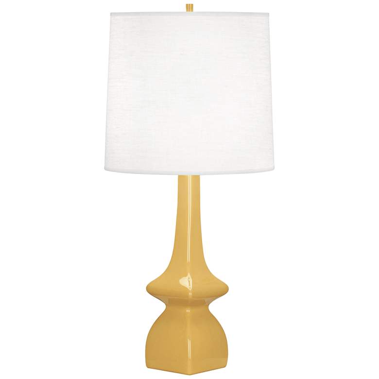 Image 1 Robert Abbey Jasmine 31 inch Sunset Yellow Ceramic Table Lamp