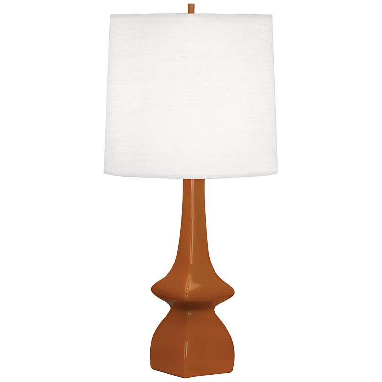 Image 1 Robert Abbey Jasmine Cinnamon Brown Ceramic Table Lamp