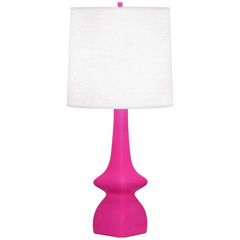 Image 1 Robert Abbey, Jasmine, Razzle Rose GLAZED CERAMIC, Table Lamp