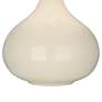 3_Robert Abbey June 23 1/2" Buff Linen Shade Bone Ceramic Table Lamp more views