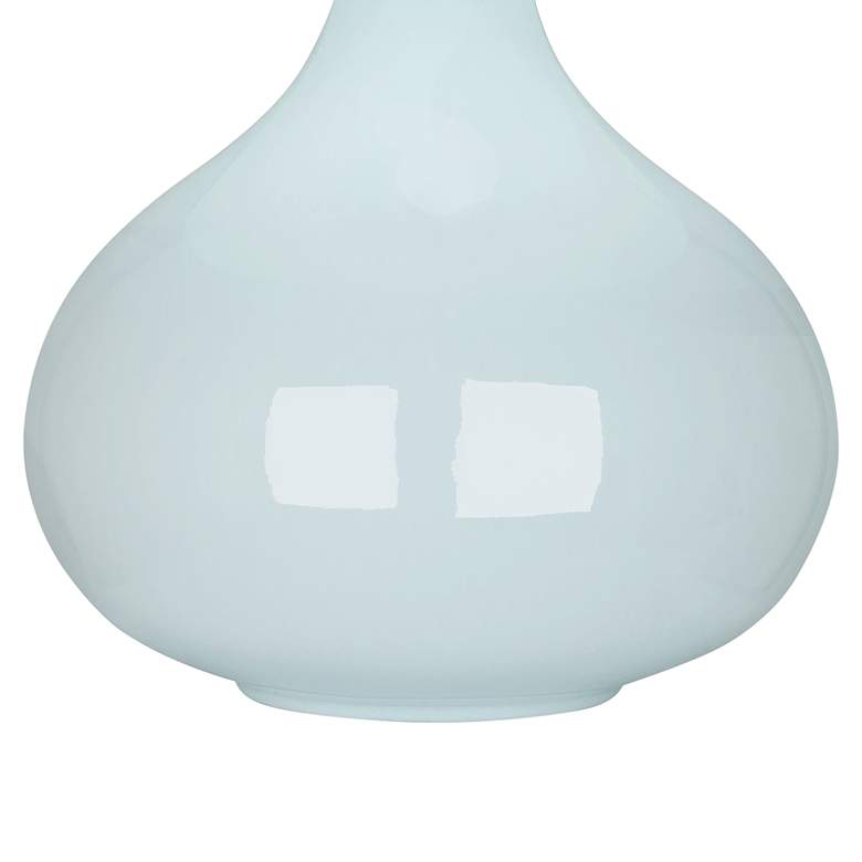 Image 3 Robert Abbey June 23 1/2" Buff Linen Shade Ceramic Baby Blue Lamp more views