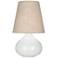 Robert Abbey June 23 1/2" Buff Linen White Lily Accent Table Lamp