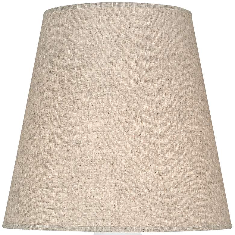 Image 2 Robert Abbey June 23 1/2" Buff Linen White Lily Accent Table Lamp more views