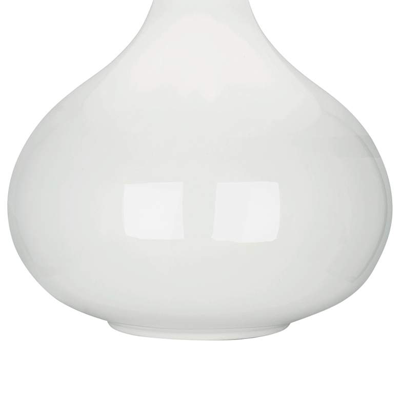 Image 3 Robert Abbey June 23 1/2" Buff Linen White Lily Accent Table Lamp more views