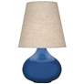 Robert Abbey June 23 1/2" Buff Shade Ceramic Cobalt Blue Table Lamp