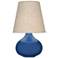 Robert Abbey June 23 1/2" Buff Shade Ceramic Cobalt Blue Table Lamp