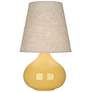 1_Robert Abbey June 23 1/2" Buff Shade Sunset Yellow Ceramic Table Lamp