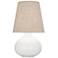 Robert Abbey June 23 1/2" Ceramic Beige and Matte White Table Lamp