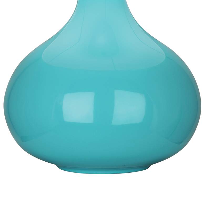Image 3 Robert Abbey June 23 1/2" Egg Blue Ceramic Accent Table Lamp more views