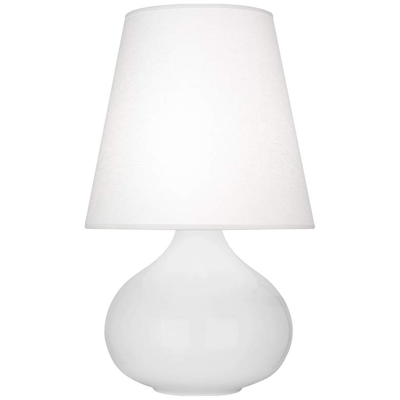Image 1 Robert Abbey June 23 1/2" High Daisy White Ceramic Table Lamp