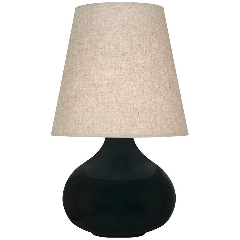 Image 1 Robert Abbey June 23 1/2" High Obsidian Black Ceramic Accent Lamp
