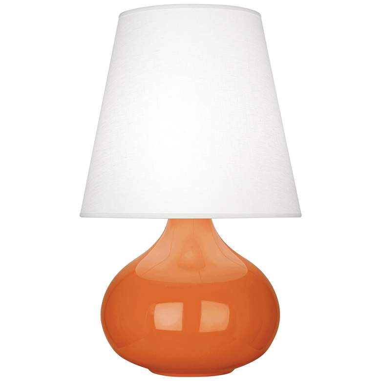 Image 1 Robert Abbey June 23 1/2" High Pumpkin Orange Ceramic Table Lamp