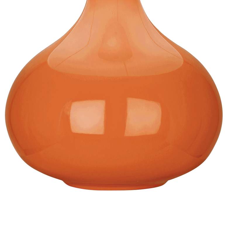 Image 3 Robert Abbey June 23 1/2" High Pumpkin Orange Ceramic Table Lamp more views