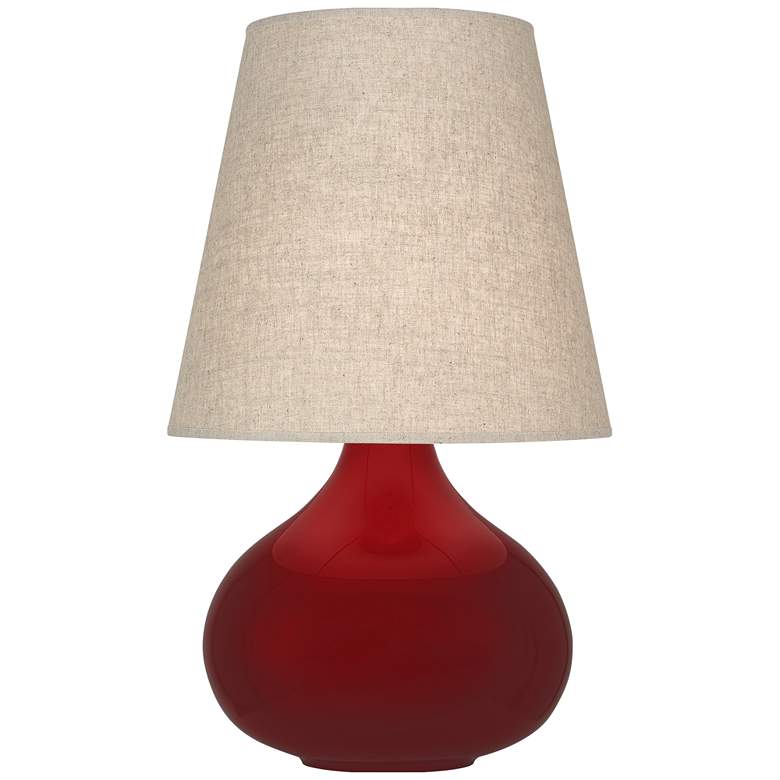 Image 1 Robert Abbey June 23 1/2" High Sangria Red Glazed Ceramic Accent Lamp