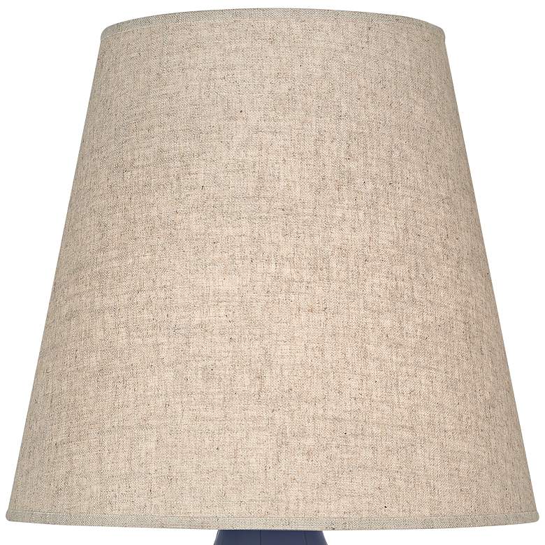 Image 2 Robert Abbey June 23 1/2" Linen and Midnight Blue Ceramic Accent Lamp more views