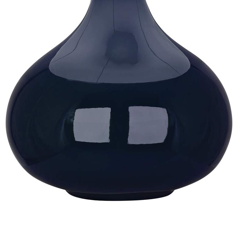 Image 3 Robert Abbey June 23 1/2 inch Linen and Midnight Blue Ceramic Accent Lamp more views