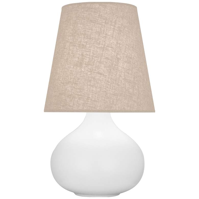 Image 1 Robert Abbey June 23 1/2" Matte Daisy White Ceramic Table Lamp