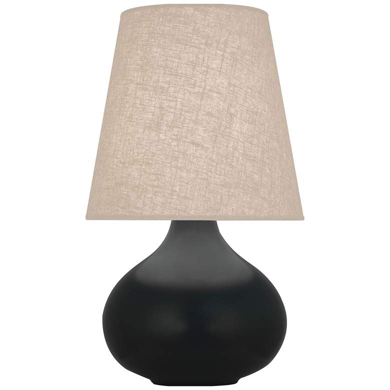 Image 1 Robert Abbey June 23 1/2" Matte Obsidian Black Ceramic Table Lamp