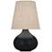 Robert Abbey June 23 1/2" Matte Obsidian Black Ceramic Table Lamp