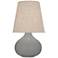 Robert Abbey June 23 1/2" Matte Smoky Taupe Modern Ceramic Accent Lamp