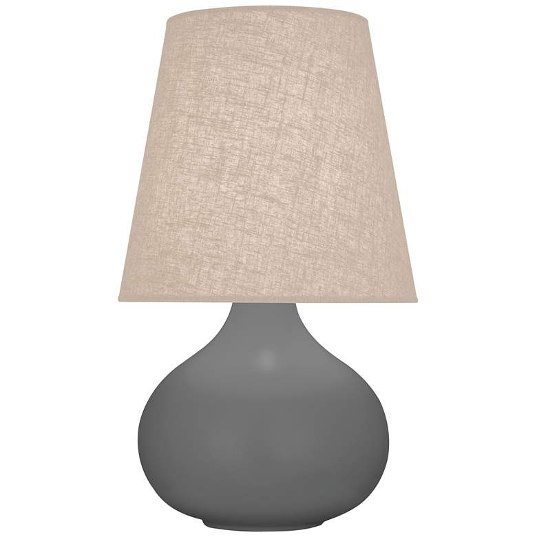 Image 1 Robert Abbey June 23 1/2" Oatmeal and Matte Ash Gray Ceramic Lamp