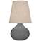 Robert Abbey June 23 1/2" Oatmeal and Matte Ash Gray Ceramic Lamp