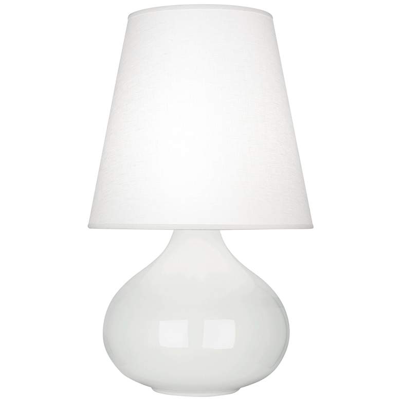 Image 1 Robert Abbey June 23 1/2" Oyster Shade Lily White Accent Table Lamp