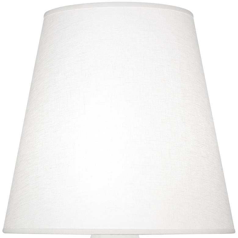 Image 2 Robert Abbey June 23 1/2" Oyster Shade Lily White Accent Table Lamp more views