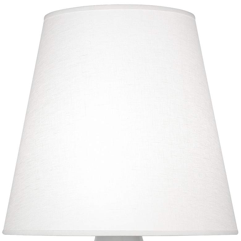 Image 2 Robert Abbey June 23 1/2" Oyster Shade Smokey Taupe Ceramic Lamp more views