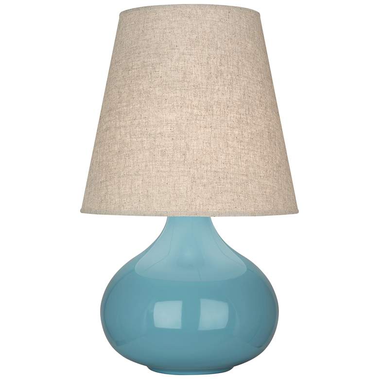 Image 1 Robert Abbey June 23 1/2" Steel Blue Ceramic Accent Table Lamp
