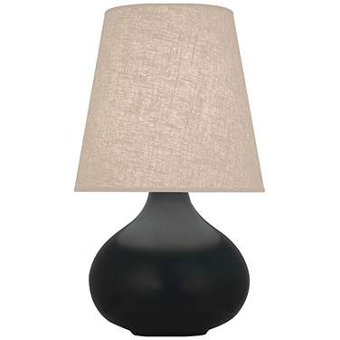 Robert Abbey June 23 1/2" Matte Obsidian Black Ceramic Table Lamp