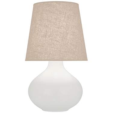 Robert Abbey June 30 3/4" Buff and Matte Lily White Ceramic Table Lamp