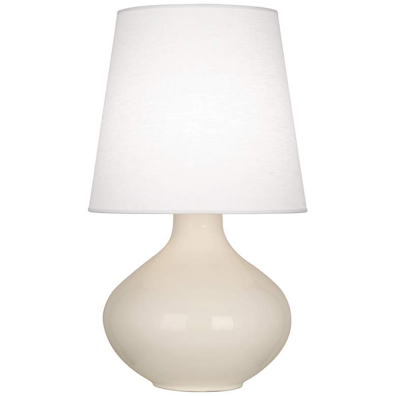 Image 1 Robert Abbey June 30 3/4" High Ceramic Bone White Table Lamp