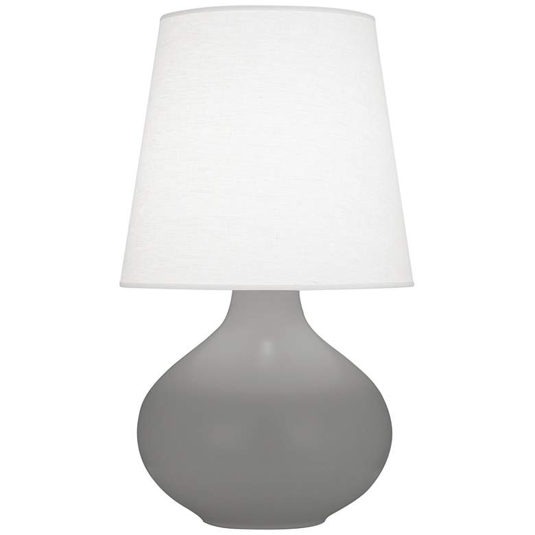 Image 1 Robert Abbey June 30 3/4" High Matte Smoky Taupe Modern Table Lamp