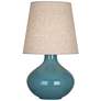 Robert Abbey June 30 3/4" High Modern Steel Blue Ceramic Table Lamp