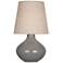 Robert Abbey June 30 3/4" High Smokey Taupe Gray Ceramic Table Lamp