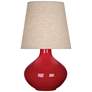 Robert Abbey June 31" High Ceramic Ruby Red Table Lamp
