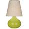 Robert Abbey June Apple Table Lamp with Buff Linen Shade