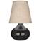 Robert Abbey June Ash Table Lamp with Buff Linen Shade