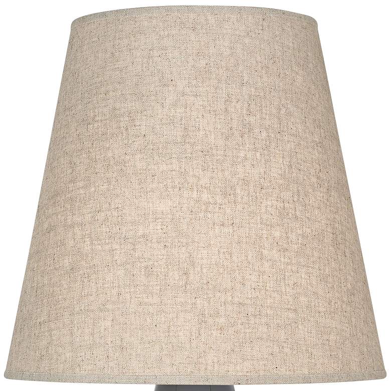 Image 2 Robert Abbey June Ash Table Lamp with Buff Linen Shade more views