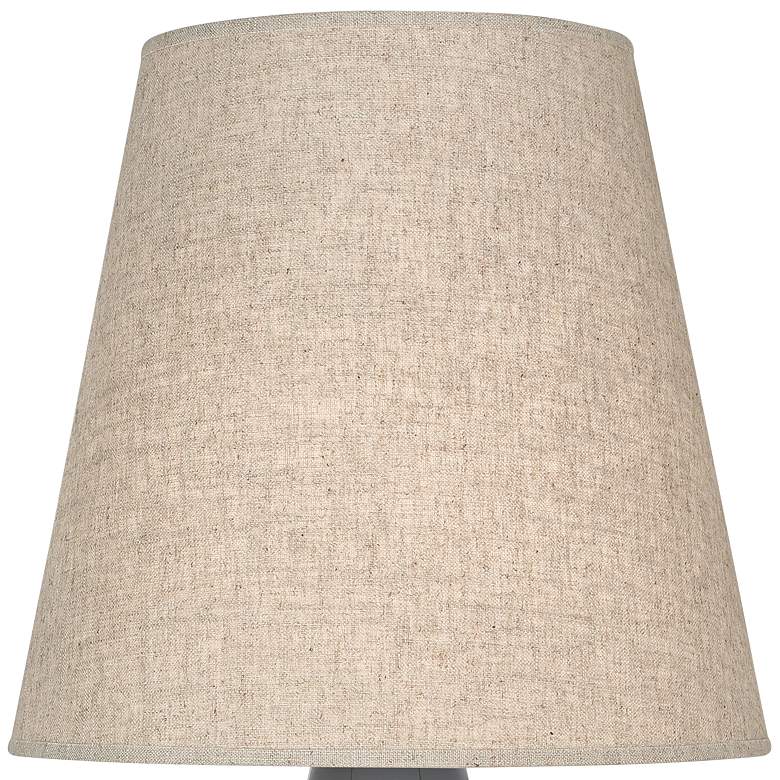 Image 2 Robert Abbey June Ash Table Lamp with Buff Linen Shade more views