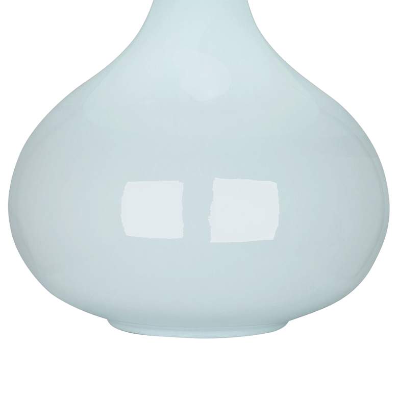 Image 3 Robert Abbey June Baby Blue Table Lamp w/ Oyster Linen Shade more views