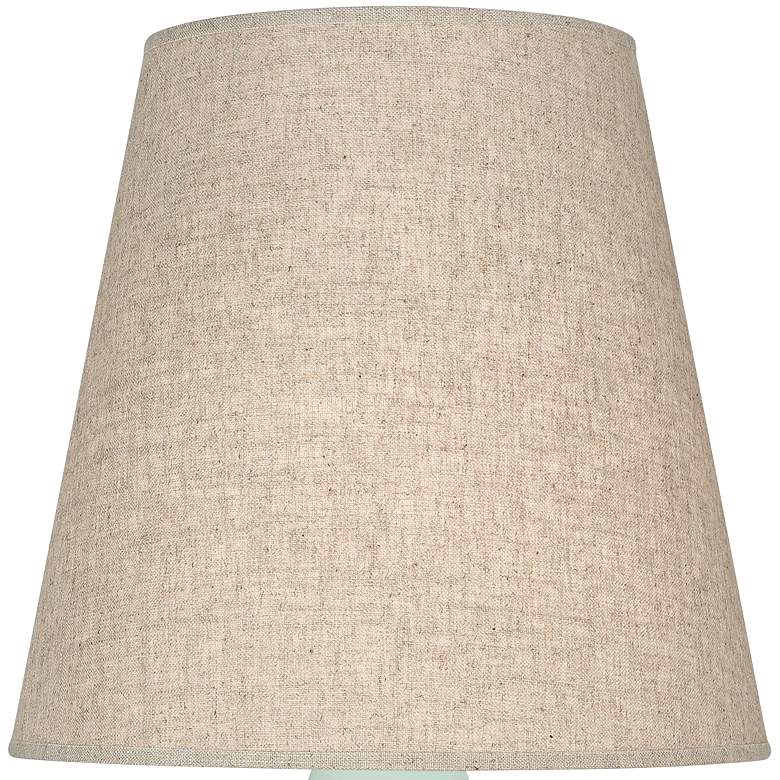 Image 2 Robert Abbey June Celadon Table Lamp with Buff Linen Shade more views