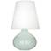 Robert Abbey June Celadon Table Lamp with Oyster Linen Shade